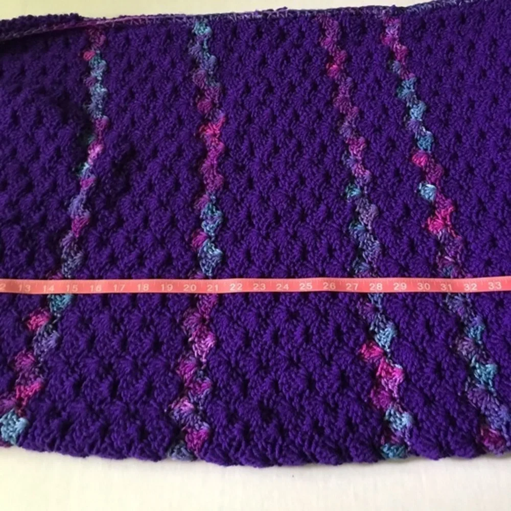 Hand‎ Crocheted Purple Mermaid Tail Adult Size